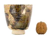 Cup handmade Moychay # 47589 wood firingceramic 207 ml