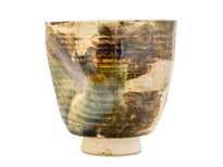 Cup handmade Moychay # 47593 wood firingceramic 229 ml