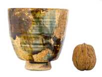 Cup handmade Moychay # 47594 wood firingceramic 200 ml