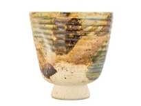Cup handmade Moychay # 47598 wood firingceramic 190 ml