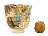 Cup handmade Moychay # 47599 wood firingceramic 200 ml
