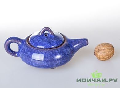 Teapot # 2511 ceramic glaze «ice crack»150 ml
