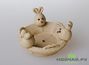 Incense burner "Basket with a rabbits" # 34 clay 