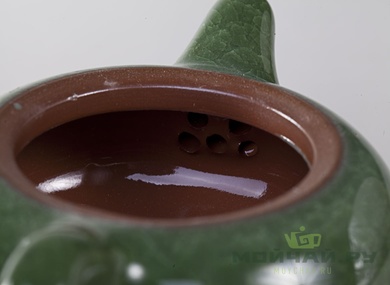 Teapot # 2907 ceramic glaze «ice crack»150 ml