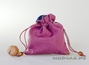 Textile bag # 2 synthetic velvet