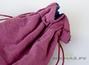 Textile bag # 2 synthetic velvet