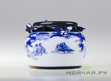 Tea caddy # 198 porcelain