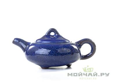 Tea ware set # 17374 ceramic glaze «ice crack»  teapot 150 ml 6 cups 50 ml 