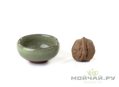 Tea ware set # 17378 ceramic glaze «ice crack» teapot 150 ml 6 cups 50 ml 