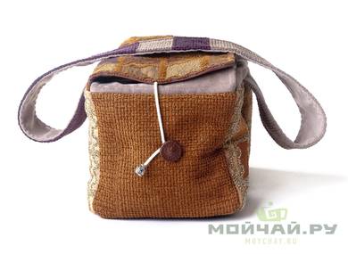 Textile bag for storage and transportation of teaware # 17602