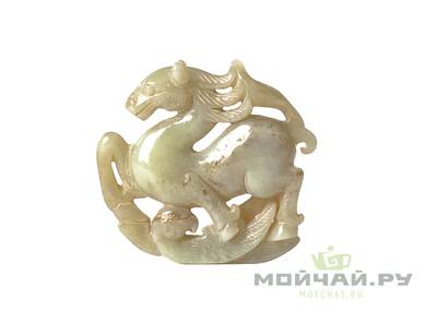 Decoration amulet of jade # 20464 stone 40 g