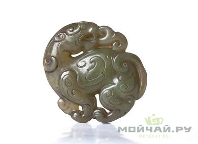 Decoration amulet of jade # 20472 stone 60 g