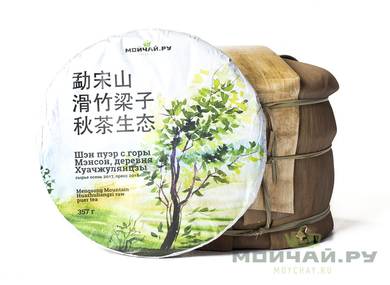 Mengsong Mountain Huazhuliangzi raw puer tea autumn harvest 2017 press 2018 Moychaycom 357 g