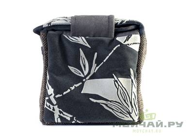 Textile bag for storage and transportation of teaware # 22424