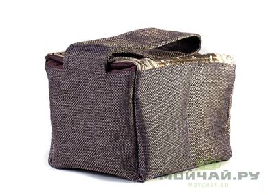 Textile bag for storage and transportation of teaware # 22416