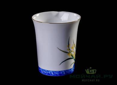 Set for tea ceremony 9 items # 23269 porcelain: gaiwan 188 ml six cups 66 ml gundaobey 236 ml teamesh