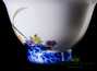 Set for tea ceremony 9 items # 23269 porcelain: gaiwan 188 ml six cups 66 ml gundaobey 236 ml teamesh