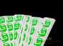 Sticker "Moychay" lime color  36*50 mm