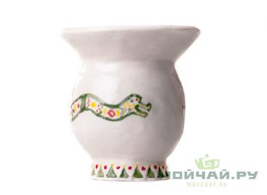 Vessel for mate kalabas # 24486 ceramic
