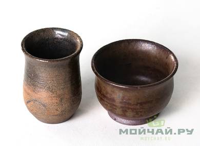 Aroma cup set # 28344 wood firingceramic 4535 ml