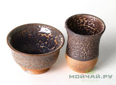Aroma cup set # 28346 wood firingceramic 4035 ml