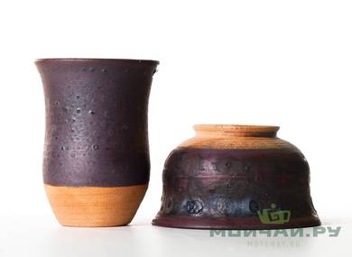 Aroma cup set # 28342 wood firingceramic 4540 ml