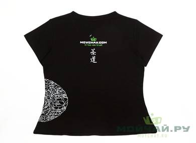 Female t-shirt "Moychaycom" black