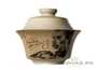 Gaiwan # 28888 wood firing hand painting porcelain 100 ml