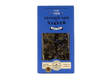 Herbal tea Cake "Black tea with thyme and herbs" 50 g