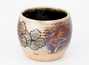 Cup # 29723 wood firingceramichand painting 125 ml