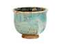 Cup # 33671 wood firingceramichand painting 82 ml