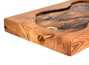 Handmade tea tray # 33902 wood siberian larch