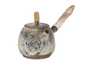 Teapot # 34136 wood firingceramichand painting 245 ml