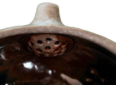 Teapot # 34323 wood firingceramic 170 ml