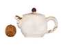 Teapot # 34333 wood firingceramichand painting 170 ml