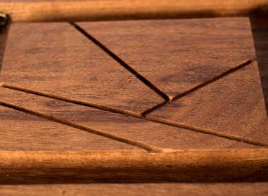 Author's handmade tea tray # 34727 wood
