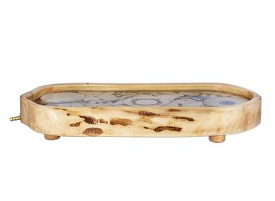 Handmade tea tray # 34782 wood aspen