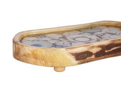 Handmade tea tray # 34782 wood aspen