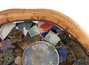 Handmade tea tray # 34790 wood siberian larch