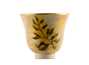 Cup # 36221 wood firingceramichand painting 55 ml