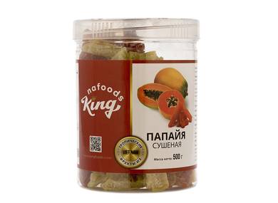 Dried fruits Nuts Honey and other Healthy Goods Papaya"King" jar 500 gr