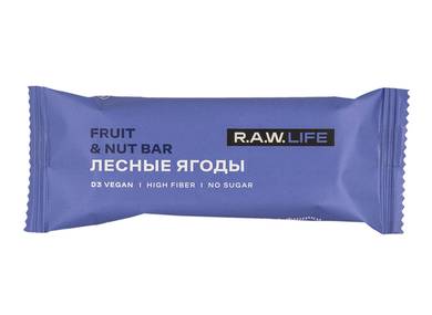 RAW LIFE Nut and fruit bar "Wild berries"