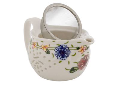 Set fot tea ceremony 7 items # 41451 porcelain: teapot 350 ml six cups 60 ml