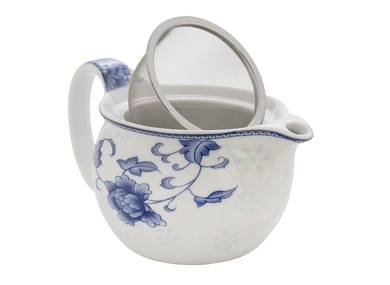 Set fot tea ceremony 7 items # 41456 porcelain: Teapot 342 ml six cup 113ml