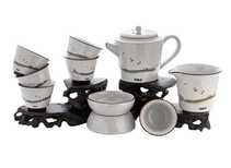 Set fot tea ceremony 9 items # 41469 porcelain: teapot 245 ml gundaobey 170 ml teamesh six cups 40 ml