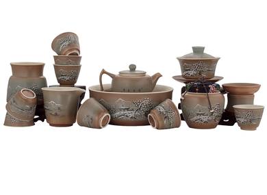 Set fot tea ceremony 15 items porcelain