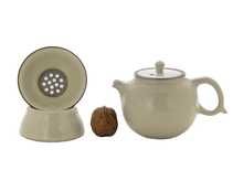 Set for tea ceremony 9 items # 41482 porcelain: teapot 210 ml gundaobey 150 ml teamesh six cups 64 ml