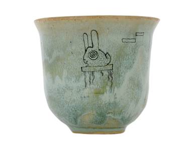Cup handmade Moychay # 41655 ceramichand painting 205 ml