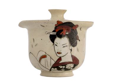 Gaiwan handmade Moychay # 41729 ceramichand painting 'lady' 170 ml