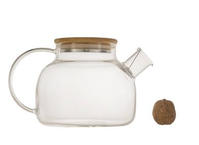 Kettle with sieve # 41891 woodfireproof glass 1000 ml